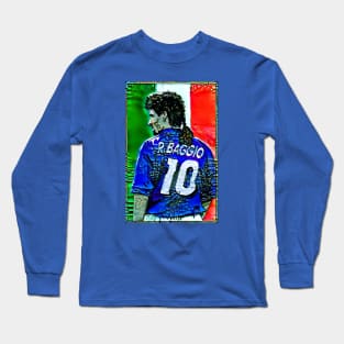 Italy - Grungy - ROBERTO BAGGIO Long Sleeve T-Shirt